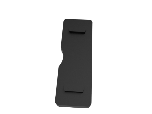 Rubber inlay for glass clamp