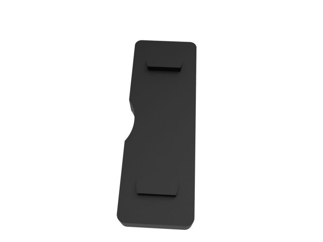 Rubber inlay for glass clamp