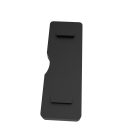 Rubber inlay for glass clamp