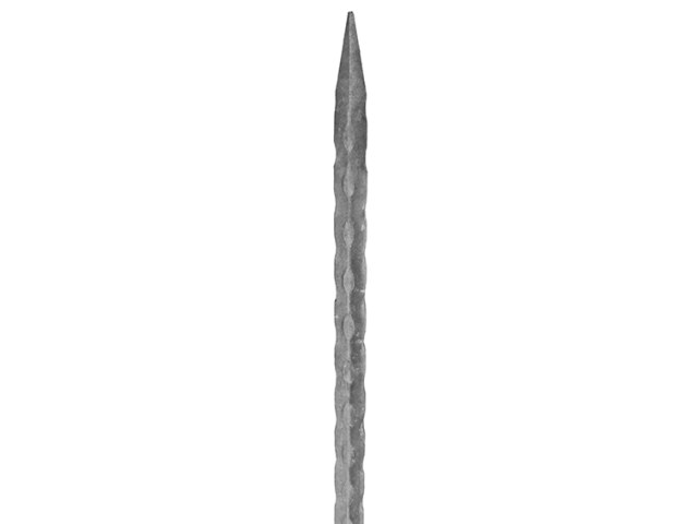 Kovaná špice,Kovaný plot h350, zdobený 12x12mm