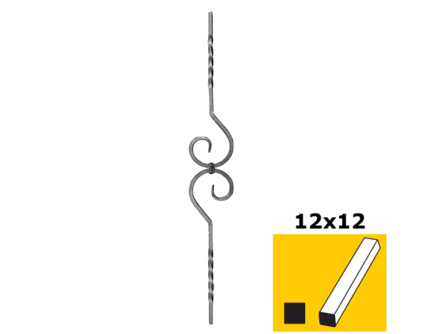 Forged rod h900, b130mm, 12x12mm