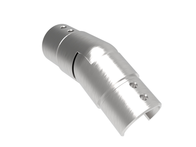 Flush angle for handrail on glass railing