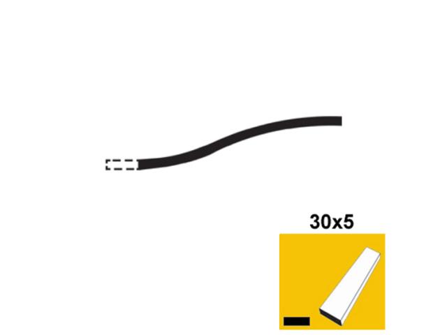 Łuk obły 30x5, p300, L2900mm