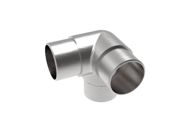 Eckverbinder 90° mit Abgang AISI316, D42,4x2mm/90°