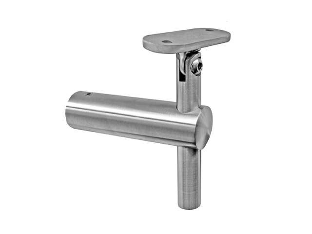 Off-axis handrail bracket