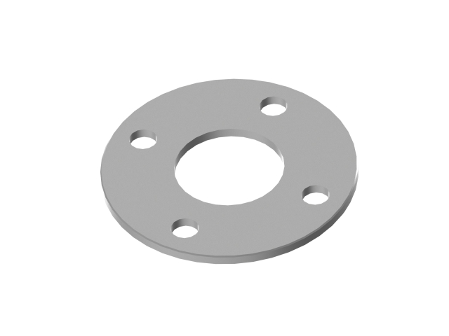 Talp rozetta AISI304, D100/42,4mm, 4xd11, t4 raw