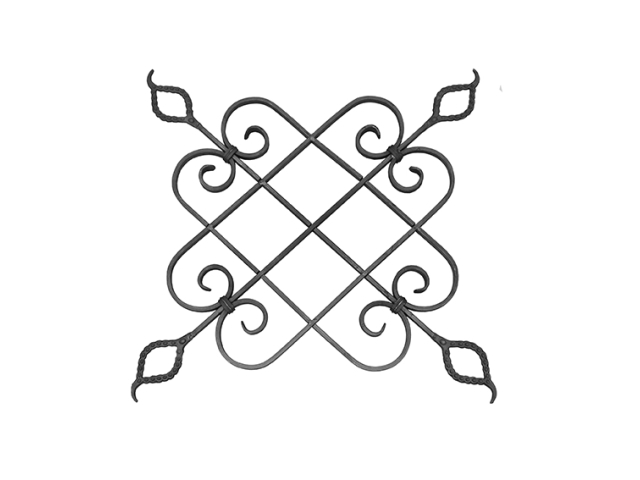 Zierornament 610x650, 16x8mm