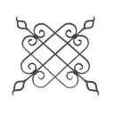 Zierornament 610x650, 16x8mm