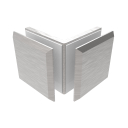 Glass clamp, Zamak, 90°, T 8-10 mm