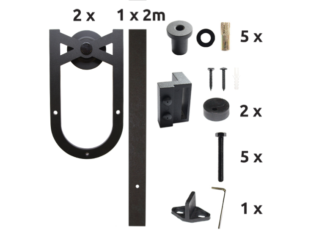 sliding barn door hardware - "Axus"