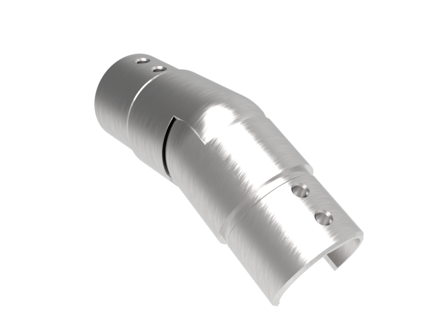 Flush angle for handrail on glass railing AISI316