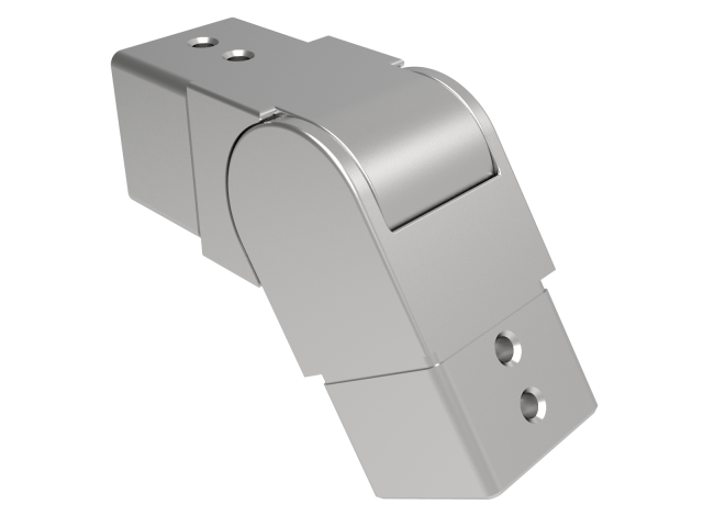 Flush angle for handrail on glass railing