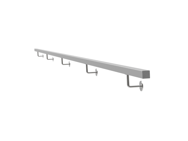 Edelstahlhandlauf AISI304, 40x40mm/L6000mm