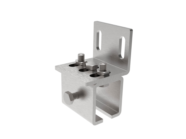 Profile holder - side, INOX, profile 42x54mm