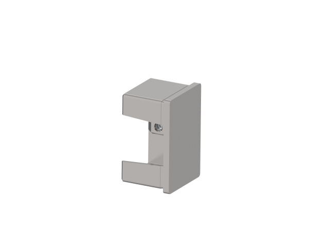 Glass clamp - end cap