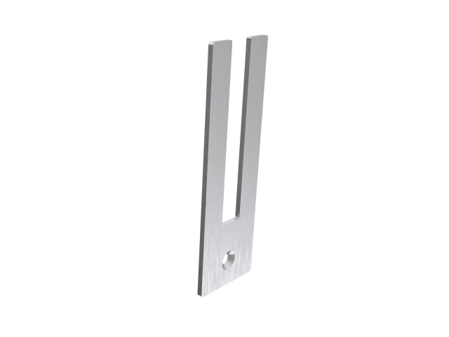 Endkappe für Profil glass t = 12mm
