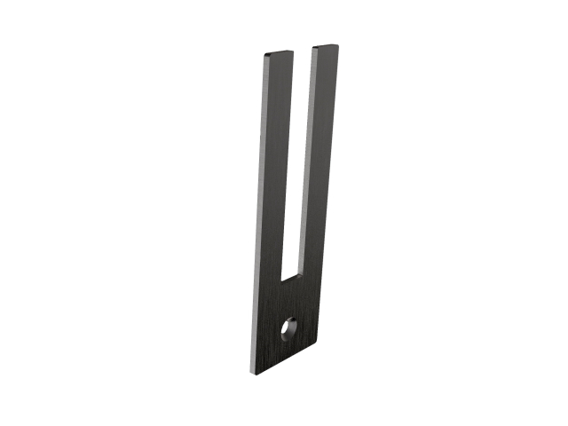 Glazing firm - end cap. glass t = 10mm