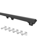 PVC-acélmagos fogasléc, 27x20mm,L1m,max 1200kg
