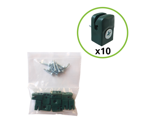 Schelle der Spanndraht mit Schraube PE RAL 6005