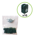 Schelle der Spanndraht mit Schraube PE RAL 6005