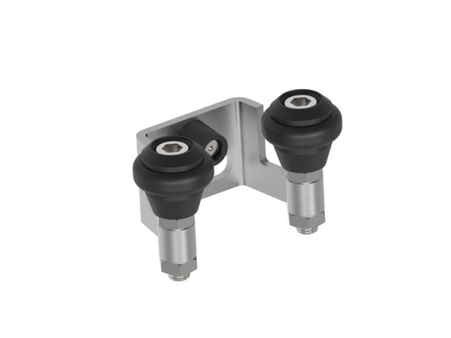 Horný nábeh, Inox, b60mm, black rubber