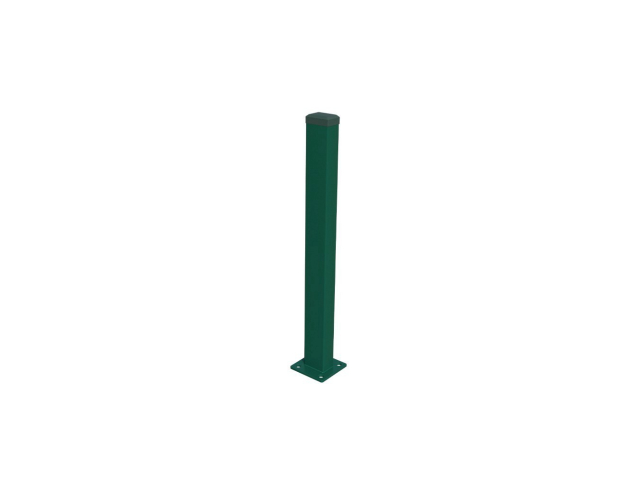 Pfosten 60x40mm mit Fuß ZnPVC 1200mm grün