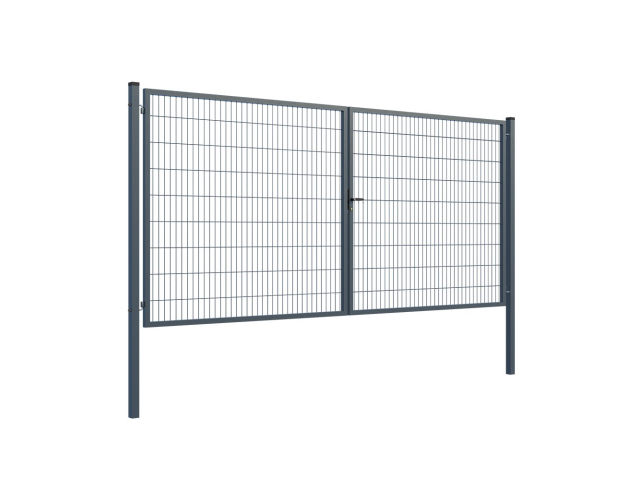 Brána 2kr. SQUARE ZnPVC 4000x1800mm, antracit