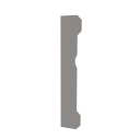 Wicket/gate end stop 270x50x3mm, INOX