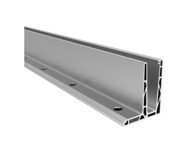 Aluminium profile for glass railing