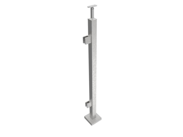 Stainless steel pole, VK-straight, left AISI304, 4