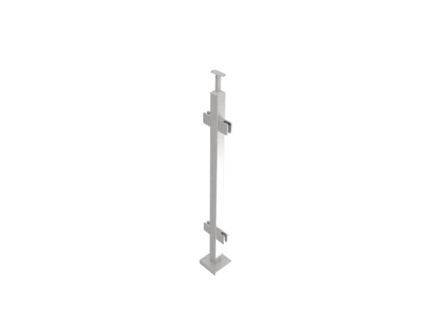 Stainless steel pole, VK-straight AISI304, 40x40x2