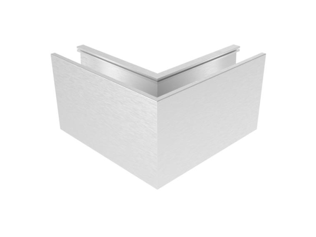 AL. profile, top mount  90° IN corner AL/ELOX/Sati