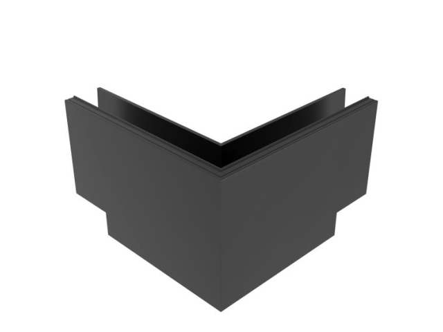 AL profile,  side mount- 90°conector AL/ELOX