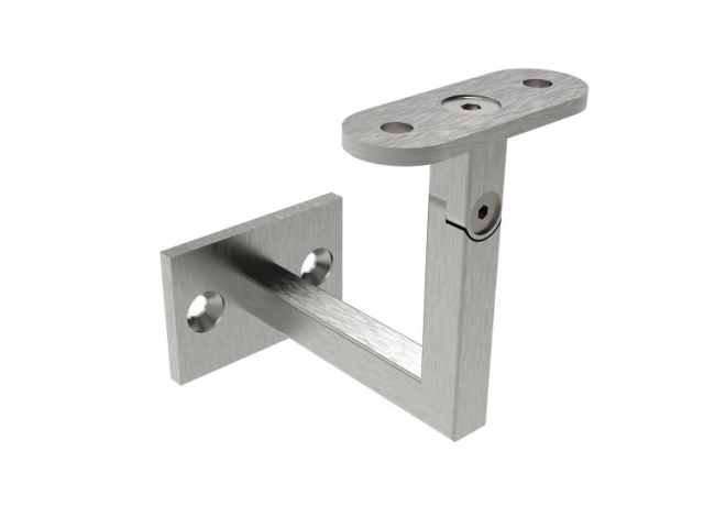 Wall mount handrail bracket-adjustable