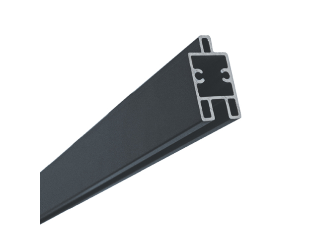 Aluminiumleiste unten/dekorativ, 1820mm anthrazit für WPC-Zaunbretter