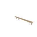 Wooden handle oak and stainless steel holders, L1200mm