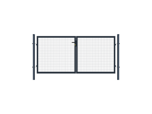 Brána 2kr. Eco ZnPVC 3600x1600mm antracit