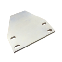 Meghajtó lemez Zn 140x130x8mm