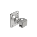Zawias regulowany z płytką, AISI 304 M12, 80x80mm