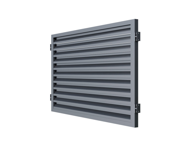 Zaunfeld Aluminium 2000x1200mm Lamelle anthrazit.