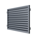 Zaunfeld Aluminium 2000x1200mm Lamelle anthrazit.