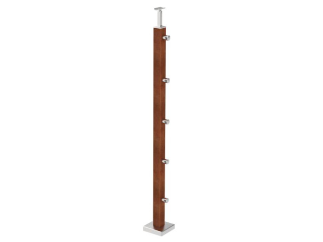 Inox pole, VK-stairs AISI304, 40x40x2/5xd12/H1000m