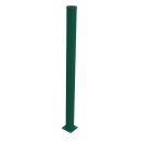 Pfosten 60x40mm mit Fuß ZnPVC 2000mm grün
