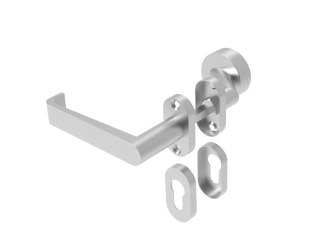 Türdrücker Edelstahl AISI 304, K320, L135mm