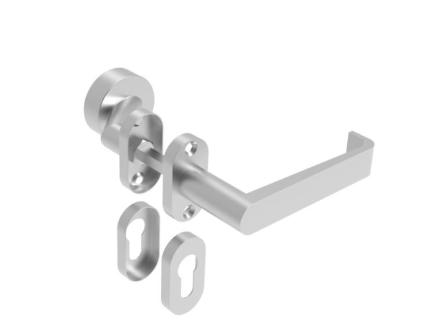 Türdrücker Edelstahl AISI 304, K320, L135mm