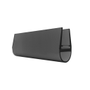 Floor glass door seal. BLACK