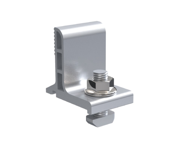 Profile fixing clamp with T-bolt