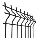 Hegesztett kerítéspanel 3D ZnPVC 2500x1730x4mm fekete