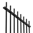 Geschweißtes Zaunfeld N2D 2500x1630mm D5/4/5mm schwarz matt
