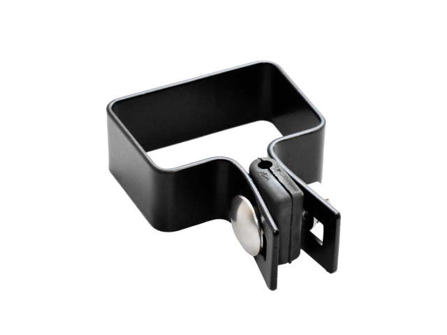 Endklemme für Pfosten ZnPVC 60x40mm schwarz M
